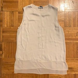 Vince creamy white sleeveless blouse